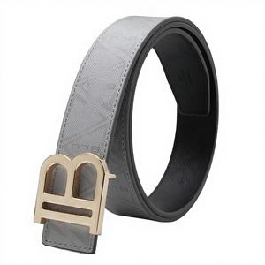 Boucle de ceinture pour homme en cuir PU de haute qualité, design personnalisé, forme en B, alliage - Product Image 2