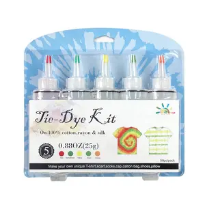 125ml Optional color tie-dye makers tie dye party kits tie dye kit with t-shirt for adults and kids 5colors