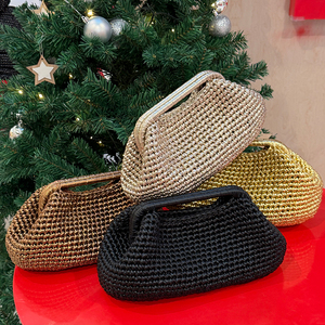 Pochette Clutch di Lusso Personalizzata di Alta Qualità, <span class=keywords><strong>Borsa</strong></span> <span class=keywords><strong>da</strong></span> Spiaggia all'Uncinetto <span class=keywords><strong>da</strong></span> <span class=keywords><strong>Donna</strong></span>, Pochette Metallica Fatta a Mano <span class=keywords><strong>da</strong></span> <span class=keywords><strong>Sera</strong></span> e <span class=keywords><strong>da</strong></span> Cerimonia - Product Image 2