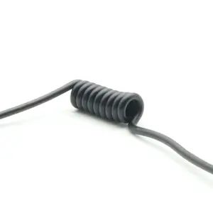 Kunden spezifisches 2-adriges Mini-Spiral kabel Mikro elektrisches Feder kabel für den Telefon anschluss