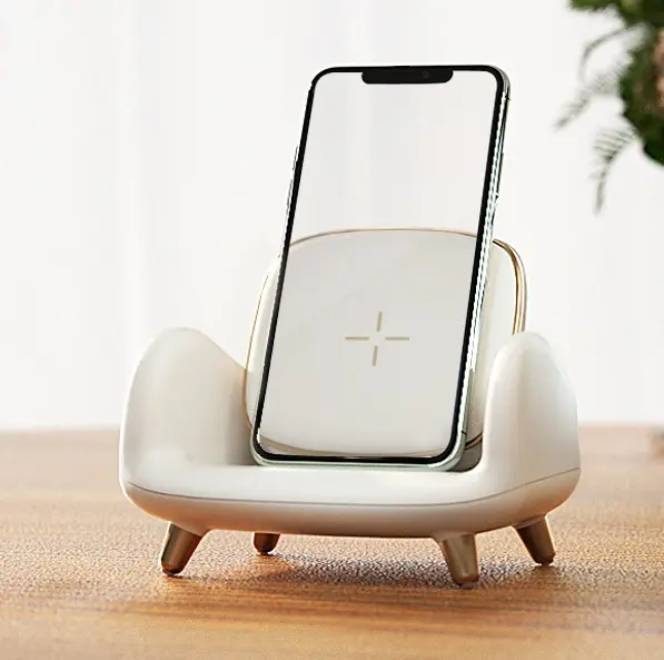 Cute Sofa Cartoon Style Wireless Charging Holder For iPhone 14 13 12 For Samsung 15W Qi Fast Portable Wireless Charger
