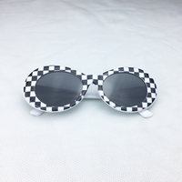 Lunettes de soleil ovales rétro pour hommes et femmes, monture en plastique, style rétro, Kurt Cobain, UV400, vente en gros, nouvelle collection, 2020