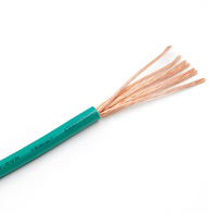 Cable de Cobre Flexible de Alta Conductividad, 300/500V, Revestimiento de PVC con Código de Color, Cable Eléctrico Multifilar para Construcción y Equipos