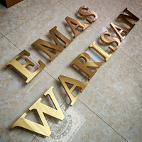 Enseigne murale lumineuse en acier inoxydable brossé 3D personnalisée pour hôtel, entreprise, hall d'entrée, logo commercial, lettres rétroéclairées en métal pour extérieur
