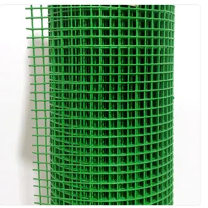 ग्रीन पीवीसी प्लास्टिक-लेपित 12.7x 12.7 मिमी वेल्डेड स्टील वायर मेष बिक्री के लिए जीआई वेल्डेड स्टील वायर मेष