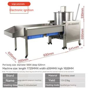 Máy làm bỏng ngô caramel tự động hoàn toàn công nghiệp, dây chuyền sản xuất bỏng ngô thương mại để bán - Product Image 6