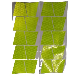 Autocollant Diamant Grade Hi-Vis <span class=keywords><strong>Casque</strong></span> de <span class=keywords><strong>Moto</strong></span> Auto-Adhésif 610 Autocollants Réfléchissants Rétro Réflecteur Vélo - Product Image 1