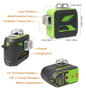 <span class=keywords><strong>Fukuda</strong></span> MW93T-3-3G cứng Mang trường hợp tự san lấp mặt bằng <span class=keywords><strong>laser</strong></span> đa chế độ xung NGOÀI TRỜI 3*360 căn chỉnh 12 Dòng Màu Xanh Lá Cây <span class=keywords><strong>3D</strong></span> <span class=keywords><strong>laser</strong></span> cấp - Product Image 3