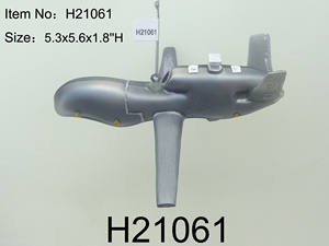 Стеклянные украшения на тему авиации: искрящиеся серебряные фигурки самолетов, дронов и вертолетов в военном стиле для декора новогодней елки - Product Image 5