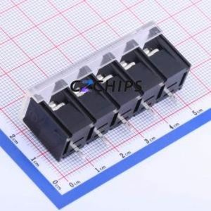 KF48S-9.5-5P Barrier Terminal Block Through hole Component (THT),P=9.5mm Connector With Cover Plate 9.5mm 1x5P Straight Pin - Product Image 2