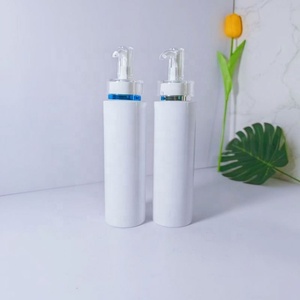 24 Teeth White PET Flat Shoulder Plastic <b>Bottle</b> With Acrylic Pump Head Lotion <b>Bottle</b> - Product Image 3