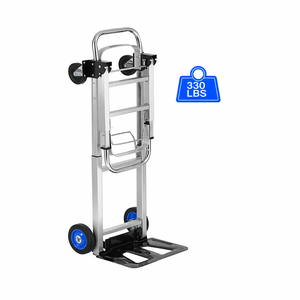 <span class=keywords><strong>Chariot</strong></span> à plateforme 3 en 1 de grande taille, 4 roues, en aluminium, pour les voyages, <span class=keywords><strong>chariot</strong></span> de manutention pour entrepôt, <span class=keywords><strong>chariot</strong></span> industriel - Product Image 2