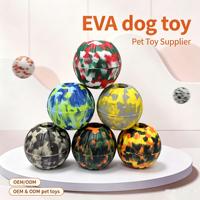 Balle pour chien en EVA 7cm 9cm, jouet flottant à mâcher pour animaux de compagnie, doux, résistant aux morsures, pour soins dentaires, soulagement de l'ennui et de l'anxiété, jouet interactif de rapport