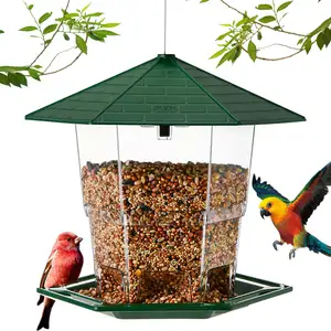 Ird Feeders Outside Bird Feeder Retractable Bird Feeders Outdoors Hanging Wild Bird Seed Garden Decoration Yard