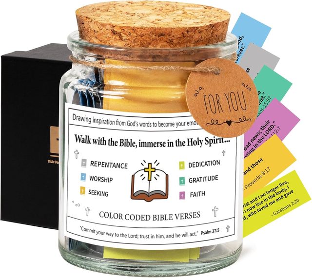 Custom Modern Glass Bible & Quran Verse Jar-High Quality Gift for Faith Prayer and Hope