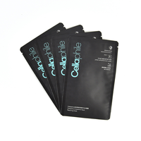 Pochettes cosmétiques en aluminium imprimées sur mesure, échantillon gratuit, scellées sur 3 côtés, pour l'emballage de masques faciaux
