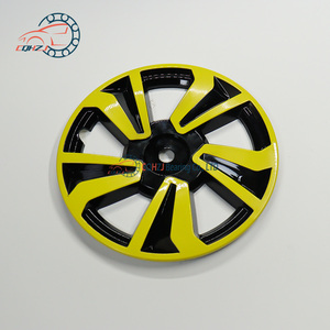 CQHZJ, cubierta de cubo de rueda de motocicleta de apariencia negra y amarilla de alta calidad, <span class=keywords><strong>tapacubos</strong></span> personalizado de plástico, uso para Re225 Re205 para BAJAJ - Product Image 1