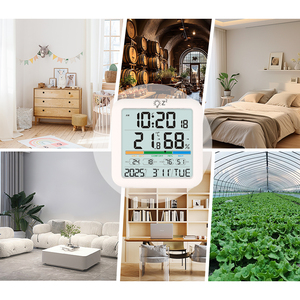 Đa chức năng trong nhà/ngoài trời Trạm thời tiết kỹ thuật số Nhiệt kế ẩm kế đồng hồ báo thức ở nhà với chức năng báo lại - Product Image 2