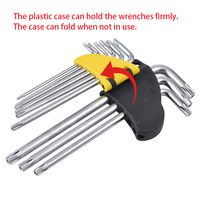 9 pièces fabricant 4 5 6 8 mm outil de réparation de haute qualité pouces sae matériel métrique main personnalisé torx allen clés ensemble de clés hexagonales