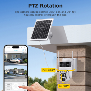 LS VISION Ubox App 4G Energía solar Seguridad CCTV Cámara 2K Visión nocturna Audio bidireccional Tarjeta SD IP66 6MP CMOS WiFi Venta caliente - Product Image 5
