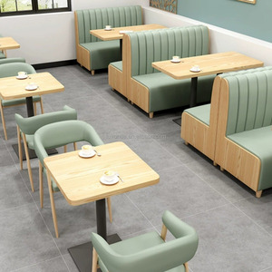 <span class=keywords><strong>Café</strong></span> banc sièges restauration rapide Restaurant Tables et chaises ensembles <span class=keywords><strong>Café</strong></span> Mobilier thé à bulles cabines canapé et chaises - Product Image 4