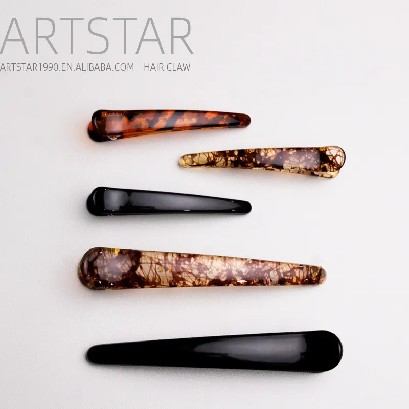 Artstar กิ๊บหนีบผมจระเข้ขนาด12ซม. 9ซม. 7ซม., กิ๊บหนีบผมจระเข้ทรงกริลใสขนาดใหญ่