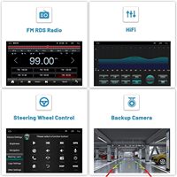 Stereo Mobil 9 inci Built-in 2DIN Android 11 DSP untuk GPS, Radio FM, Layar OLED, Universal, Fitment Split Screen, CarPlay, Radio FM