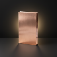 Barre de Cuivre de Haute Pureté 99,9% C10100, Lingot de Cuivre Massif 1kg 10kg, Barre de Cuivre d'Investissement