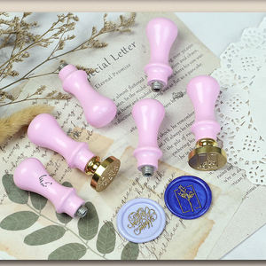 Macaron rétro antique scrapbooking <span class=keywords><strong>timbres</strong></span> tête d'étanchéité cire poignée de remplacement - Product Image 3