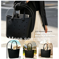 Bolso de hombro ligero de EVA con cierre abierto y boca ancha, para portátil de 13 pulgadas, duradero, impermeable, con hebilla, versátil