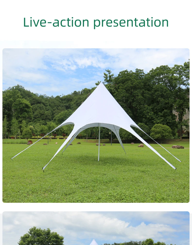 Factory Price Outdoor Waterproof Large Marquee Double Top Star Tents For Pay With Paypal