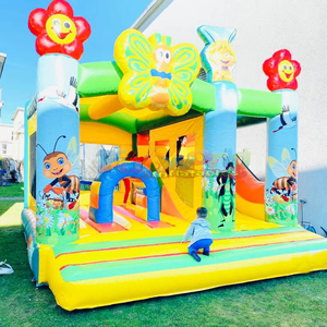Castillo inflable multifuncional maxi Bee con tobogán, para niños, de uso comercial. - Product Image 4