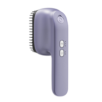 Peigne de massage du cuir chevelu avec poignée, brosse à cheveux vibrante avec couvercle magnétique anti-poussière pour les soins capillaires et la relaxation du cuir chevelu