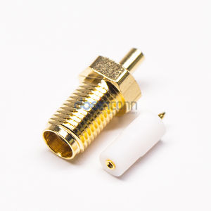 Connecteur coaxial RF passif SMA RP femelle plaqué or, 1 broche, à sertir pour câbles 1.13 RG174 RG316 - Product Image 3