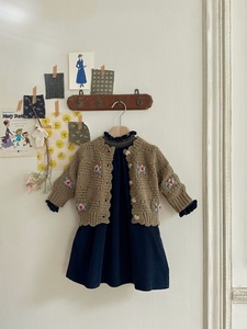 Ensemble de vêtements pour bébé en tricot avec logo personnalisé, vêtements d'hiver pour nouveau-nés, pulls, cardigans, vêtements pour bébés et tout-petits - Product Image 2