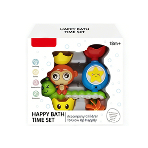 Ensemble <span class=keywords><strong>de</strong></span> jouets aquatiques rotatifs pour baignoire pour enfants, adorable singe pulvérisateur, moulin à vent étoile, compagnon <span class=keywords><strong>de</strong></span> <span class=keywords><strong>bain</strong></span> pour bébés <span class=keywords><strong>de</strong></span> <span class=keywords><strong>18</strong></span> <span class=keywords><strong>mois</strong></span> et plus - Product Image 2