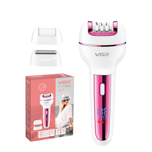 เครื่องกำจัดขน VGR V-736 IPX5 สำหรับผู้หญิง เครื่องโกนขนไฟฟ้า ชุดอุปกรณ์ดูแลขน กำจัดหนังด้าน สำหรับใบหน้า ลำตัว บริเวณขาหนีบ เครื่องเล็มขนบิกินี่ กำจัดขน - Product Image 6