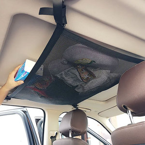 Accesorios interiores de coche de verano-Bolsa de almacenamiento de techo de red de techo de poliéster para poner artículos diversos Auto Mobil Carros accesorio - Product Image 3