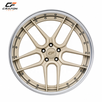 Jantes forgées sur mesure CF 6061-T6 19 20 21 22 pouces 5x120.65 PCD compatibles avec Chevrolet Corvette C8 C7 Z06 Z51 ODM