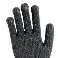 Guantes de Trabajo de Algodón Económicos con Recubrimiento Antideslizante de Puntos Negros en la Palma para Automoción
