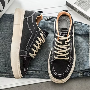 รองเท้าผ้าใบแฟชั่นทรง Chunky สำหรับผู้ชาย คุณภาพสูง เหมาะสำหรับวิ่ง เล่นบาสเก็ตบอล กีฬา รองเท้าลำลองสำหรับวัยรุ่น รองเท้าผ้าใบพื้นเรียบสำหรับเล่นสเก็ตบอร์ด - Product Image 5