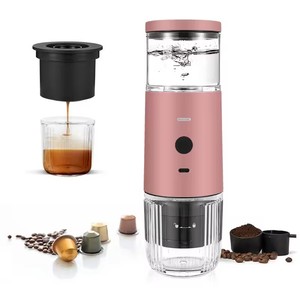 Tout nouveau design extérieur portable cafetière expresso machine à dosettes machine à café en poudre <span class=keywords><strong>ou</strong></span> <span class=keywords><strong>capsule</strong></span> rechargeable par USB en déplacement - Product Image 1