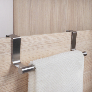 Bathroom Clothes Hanger Stainless Steel <strong>Towel</strong> <strong>Rail</strong> <strong>Over</strong> the <strong>Door</strong> <strong>Towel</strong> Rack Bar Hanger <strong>Over</strong> Kitchen Cabinet <strong>Door</strong> - Product Image 5