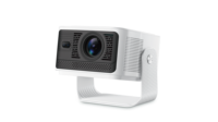 Projecteur Google TV HY350MAX 1080P 500 ANSI Lumens Correction automatique de la distorsion trapézoïdale HDR10+ Projecteur de cinéma maison intelligent WiFi