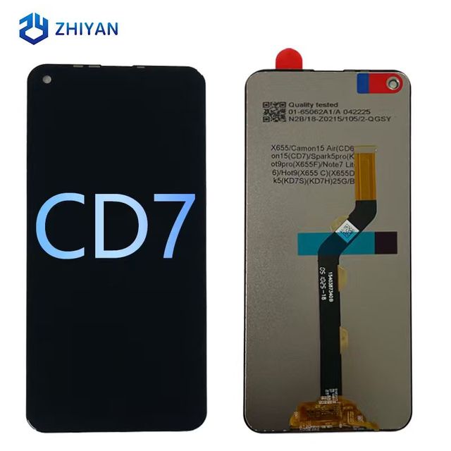 Wholesale Smartphone LCD Screen LCD Replacement Screen Display 1 Year Warranty for Tecno Camon 15/CD7 Mobile Phone Accessory