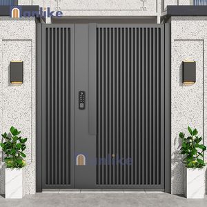 Anlike American Auto Fancy Electric Automatic Metal Luxury Double Swing Iron Diseños <span class=keywords><strong>de</strong></span> puertas <span class=keywords><strong>de</strong></span> aluminio fundido - Product Image 5