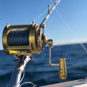 Moulinets d'eau salée Offre Spéciale tout alliage d'aluminium CNC pour 2 vitesses pêche à la traîne bateau en haute mer océan canne à pêche et moulinet - Product Image 5
