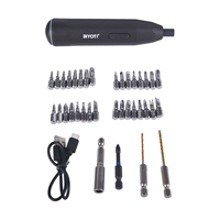 Juego de Destornilladores Eléctricos Inalámbricos Mini BYT-CD1005, Kit de Herramientas de Destornillador Eléctrico Recargable de Precisión con Estuche de Almacenamiento