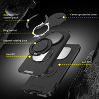 Étui pour Redmi Note 15 Pro Plus avec cache-caméra coulissant, coque de téléphone antichoc pour Xiaomi Redmi Note 15 Pro 4G Note 14 5G 13 Pro
