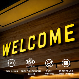 Enseigne électronique 3D <span class=keywords><strong>en</strong></span> acrylique pour décoration de magasin, lettres lumineuses sur mesure, enseigne extérieure, logo publicitaire lumineux - Product Image 5